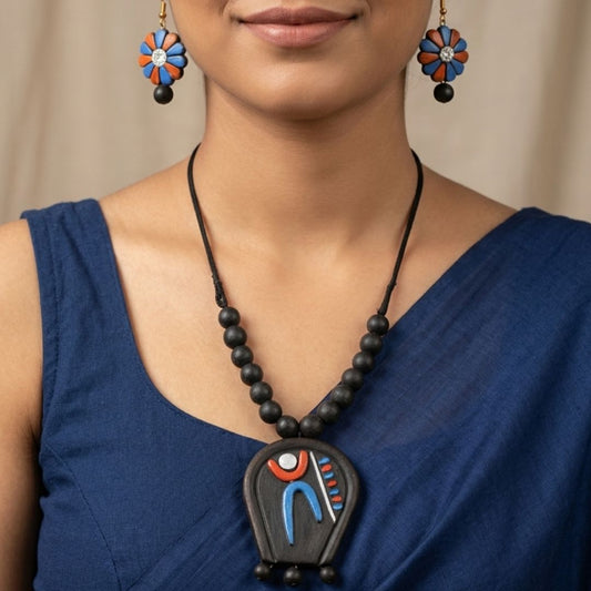 Terracotta Pendant Set