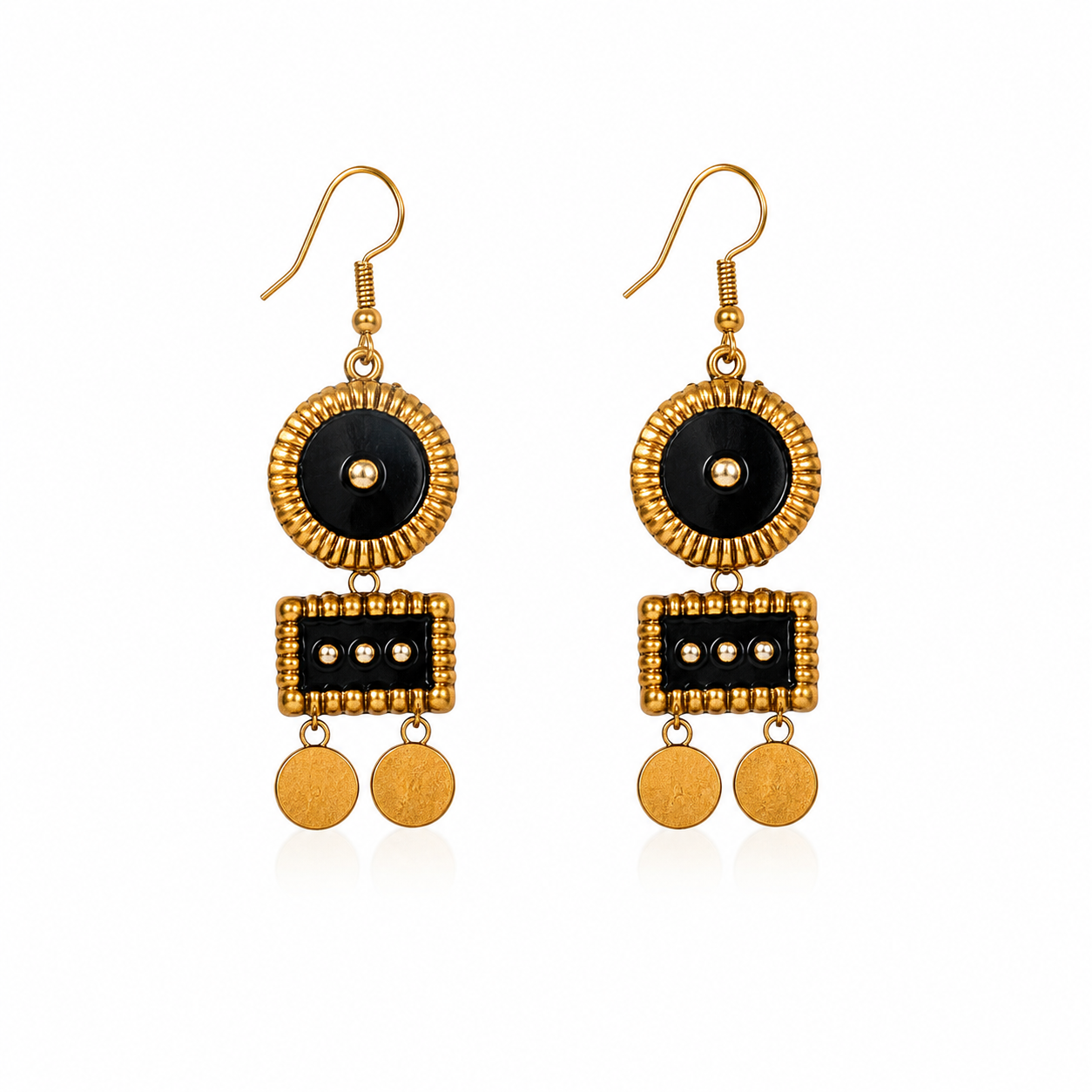 Maroon & Antique Gold Necklace