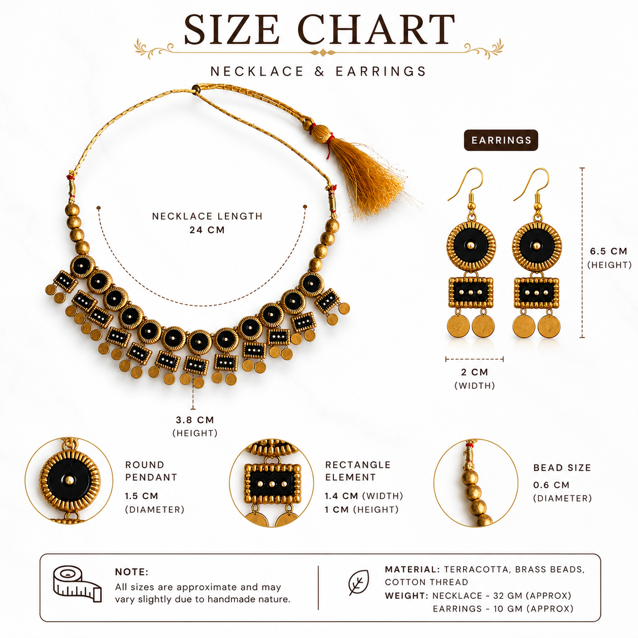 Maroon & Antique Gold Necklace