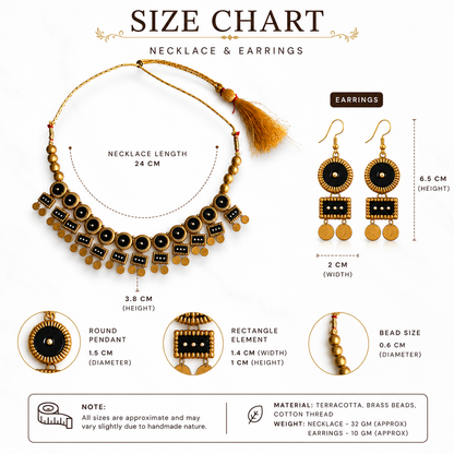 Maroon & Antique Gold Necklace