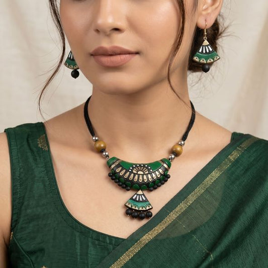 Handmade Terracotta Jewellery Set