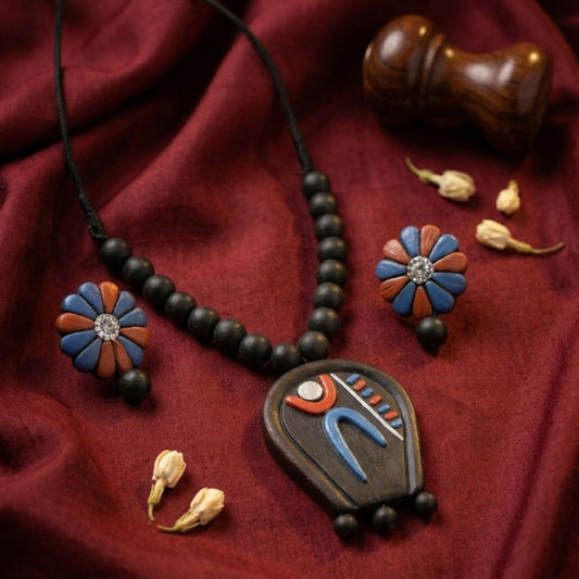 Terracotta Pendant Set